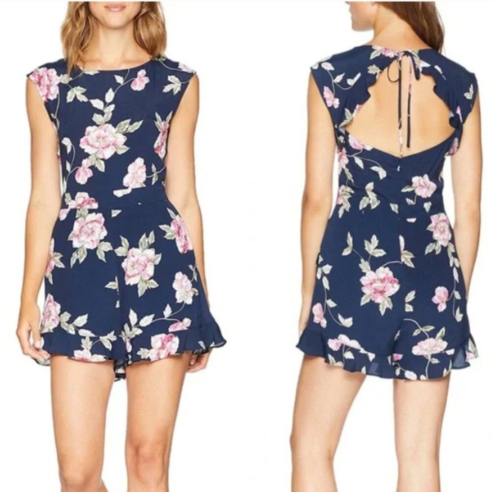 Cupcakes & Cashmere Jacinta Floral Print Romper size 8